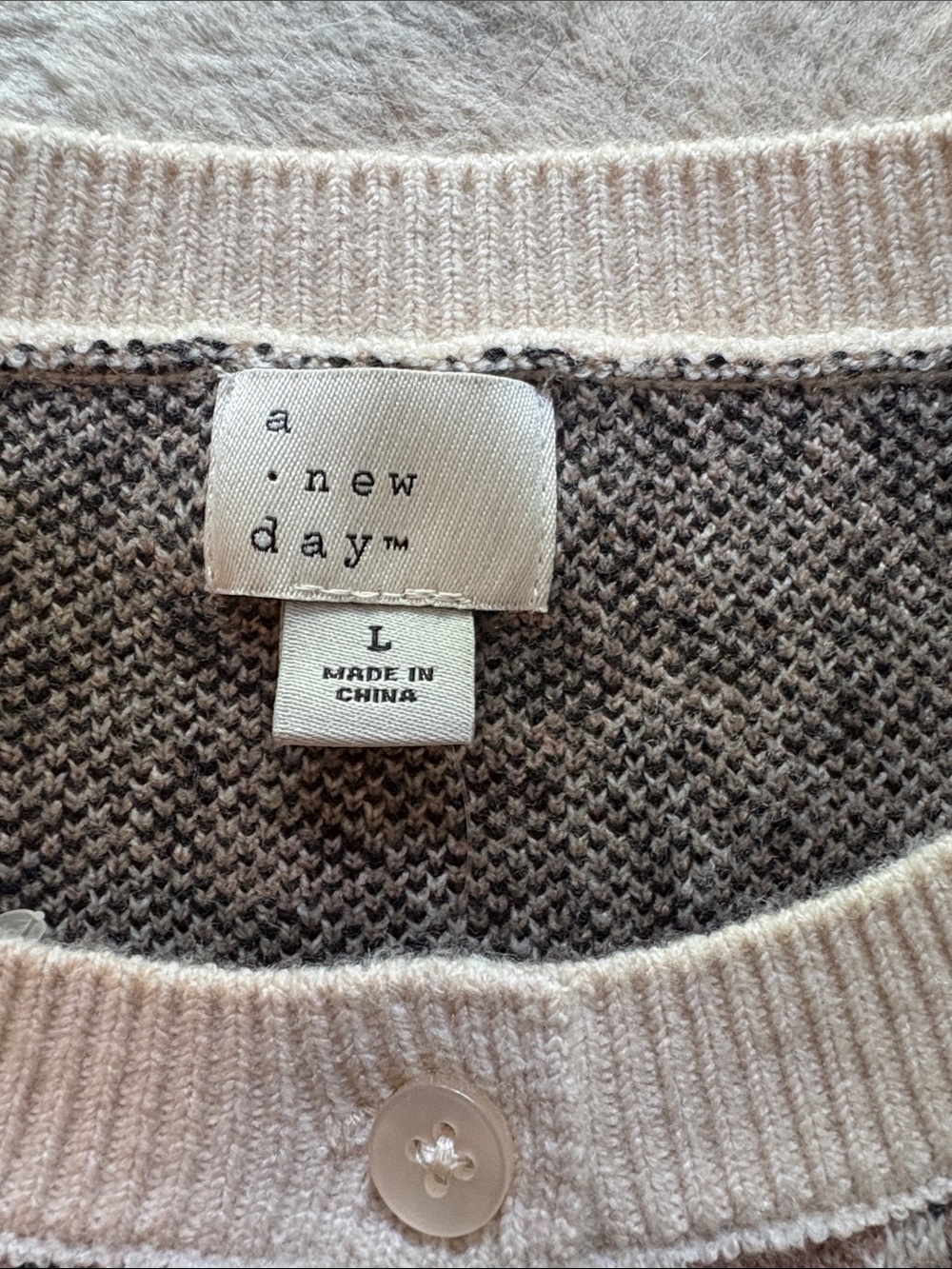 a new day Beige and Black Leopard-Print Cardigan - Picture 7 of 11